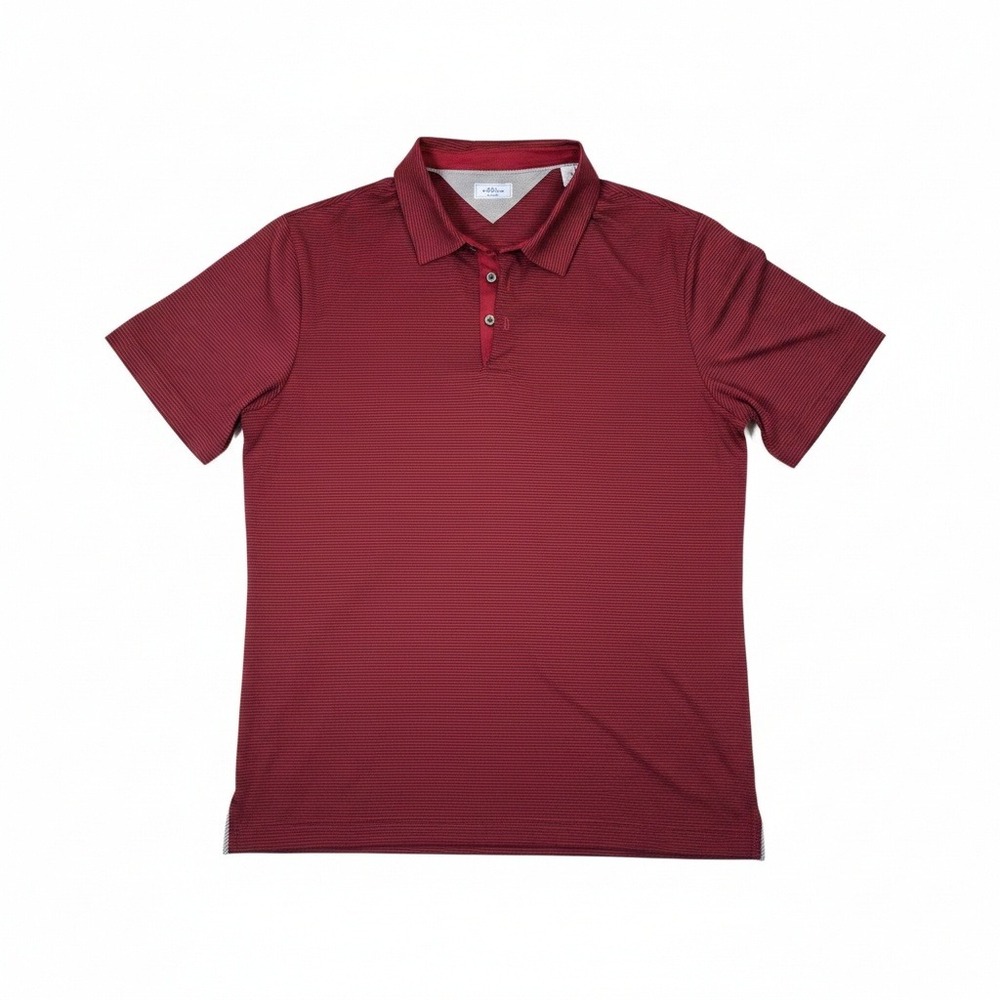 NWOT Adidas adiPure Red Striped Polo‎ Shirt Size L - Picture 2 of 7